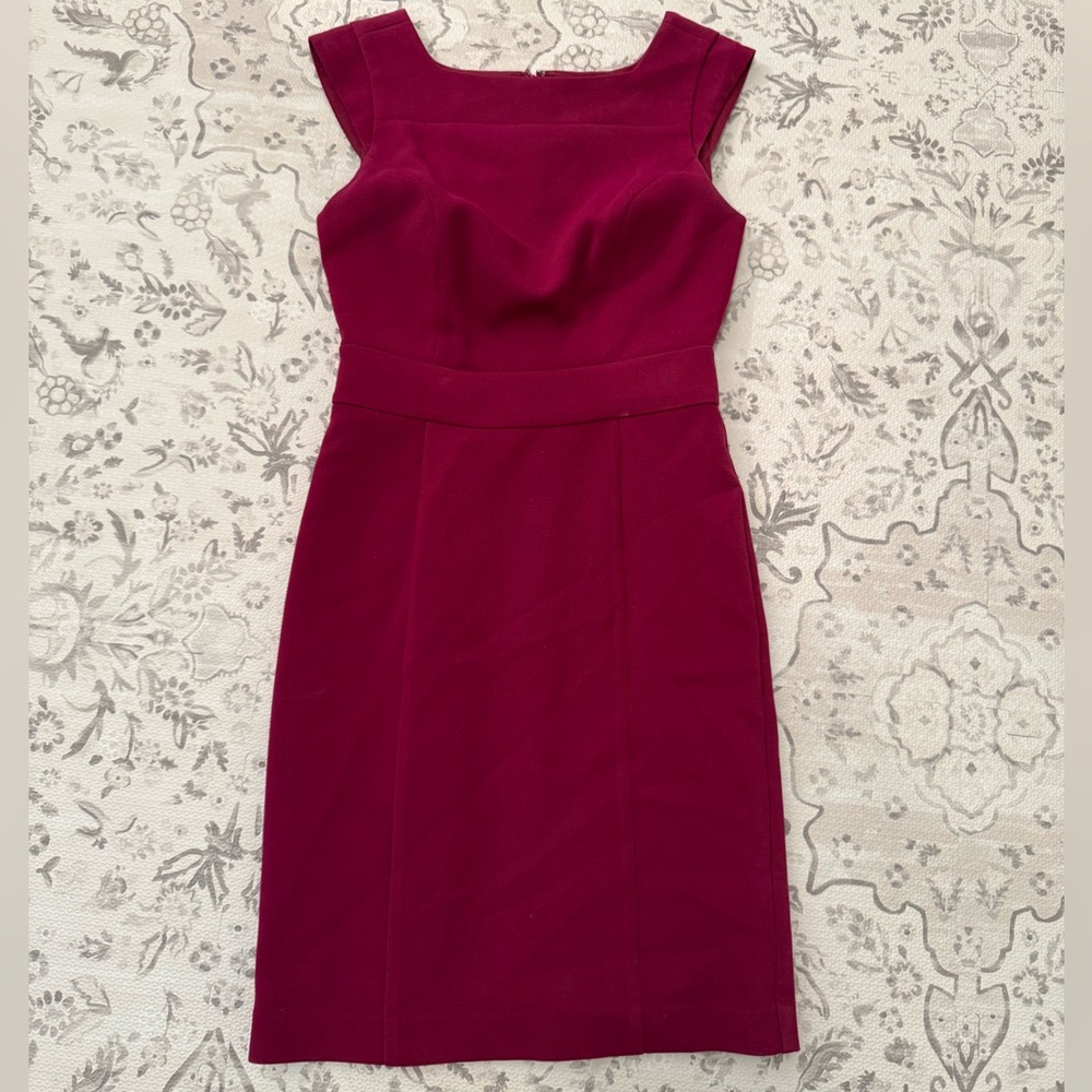 The Limited Magenta Sleeveless Midi Dress